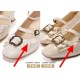 Iris Corolla Frame Square Heel Shoes(Reservation/8 Colours/Full Payment Without Shipping)
